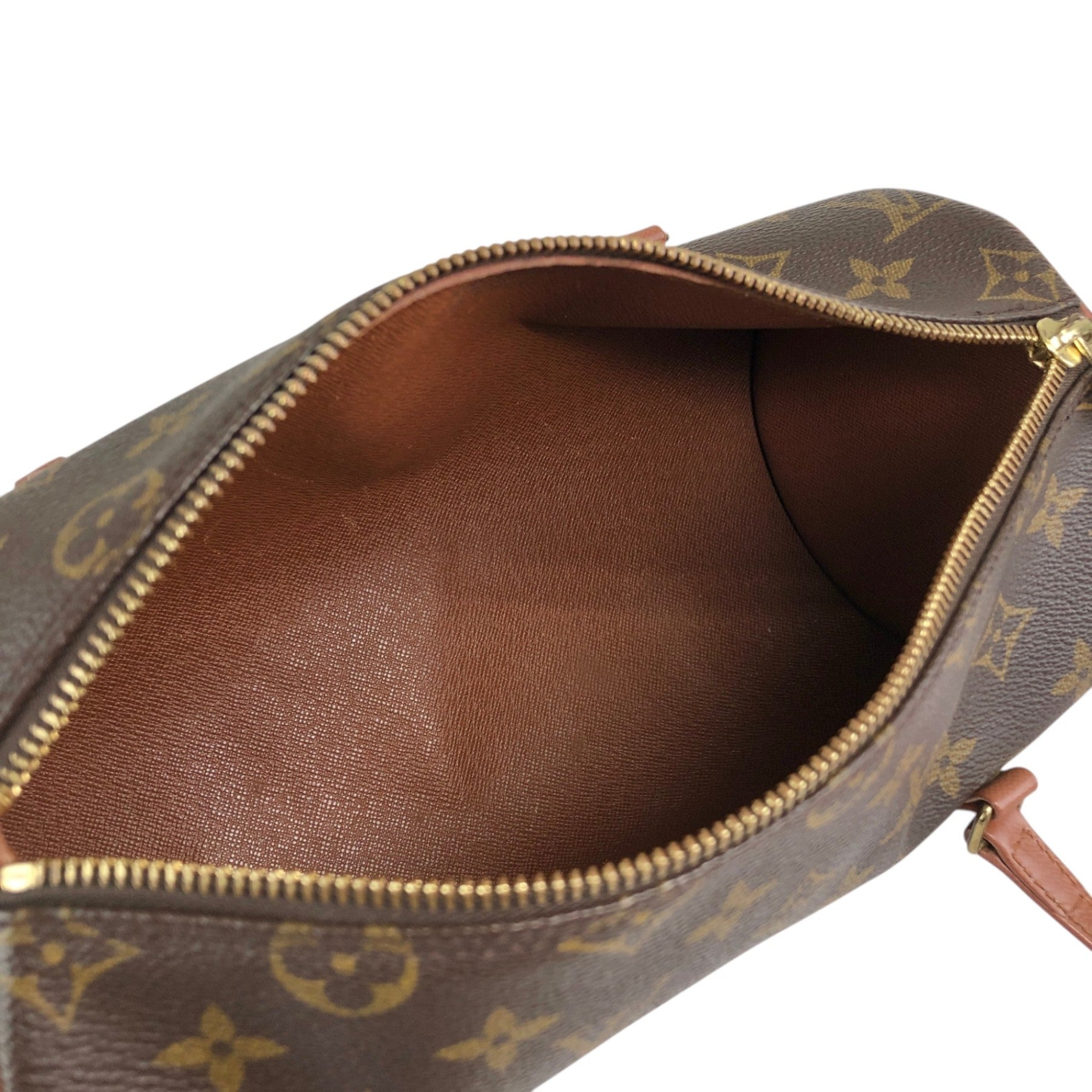 LOUIS VUITTON Monogram Handbag Brown M51366 Vintage ccsv2b