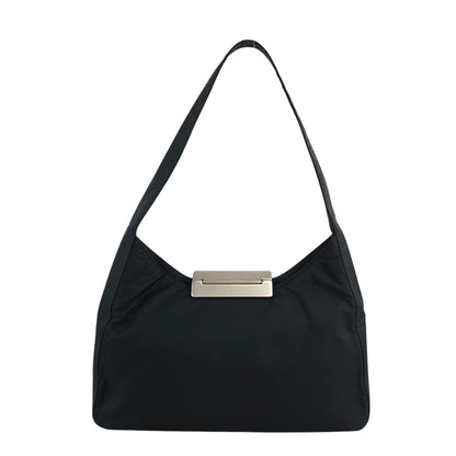 PRADA Logo Shoulder bag Black Vintage cdpuma