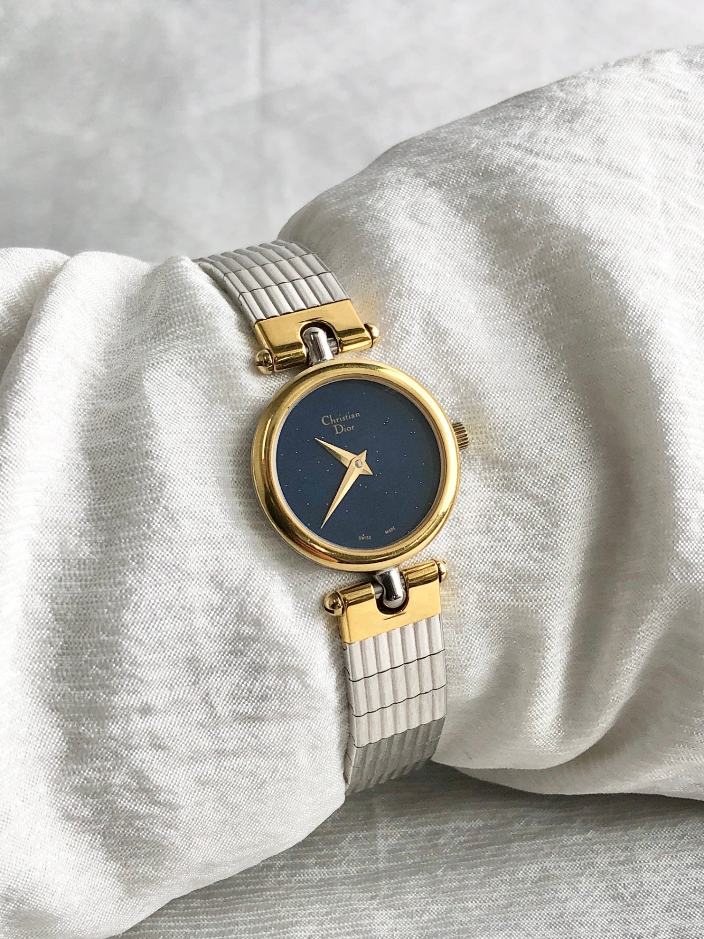 Christian Dior Quartz Watch Silver 3025 Vintage r45j37