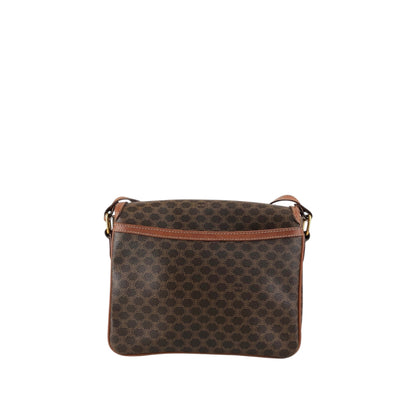 CELINE Macadam Horse Bit Shoulder bag Brown Vintage jcgk27