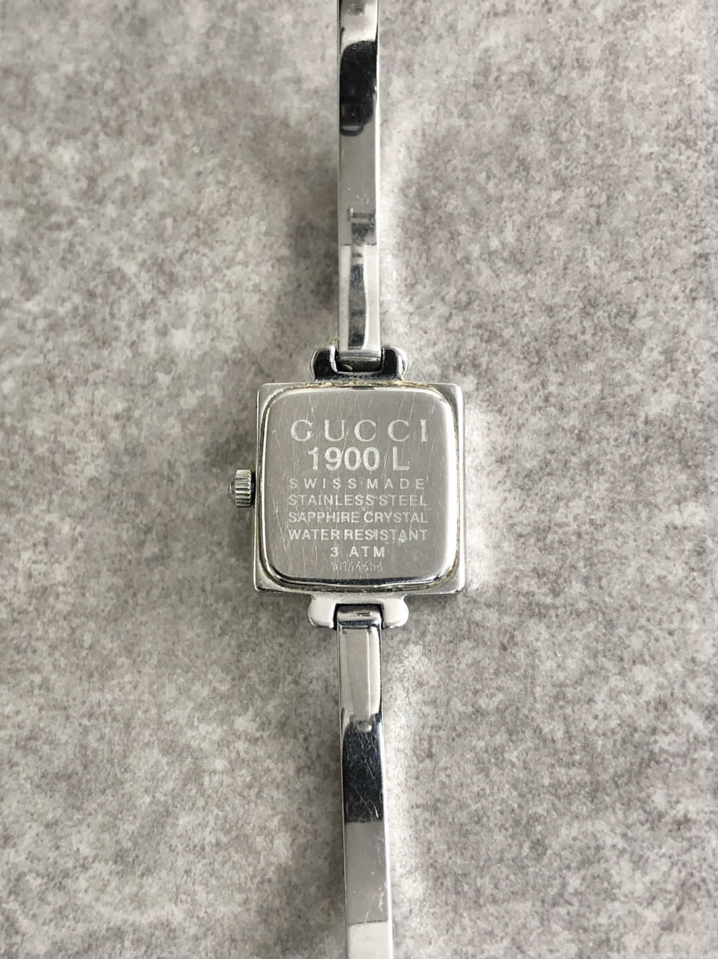 GUCCI Quartz Watch Silver Vintage1900L cpxu7b