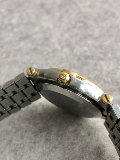 GUCCI Quartz Watch Silver×Gold 9000L Vintage 5tjs4e