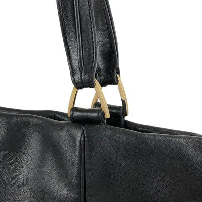 LOEWE Anagram Handbag Totebag Black Vintage wh5jjz
