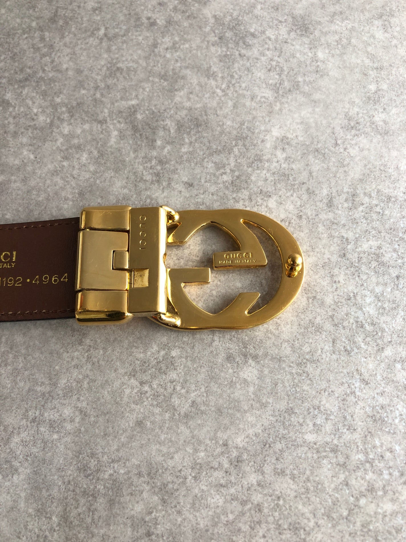 GUCCI GG Belt Black 036 1192 4964 Vintage u5arka