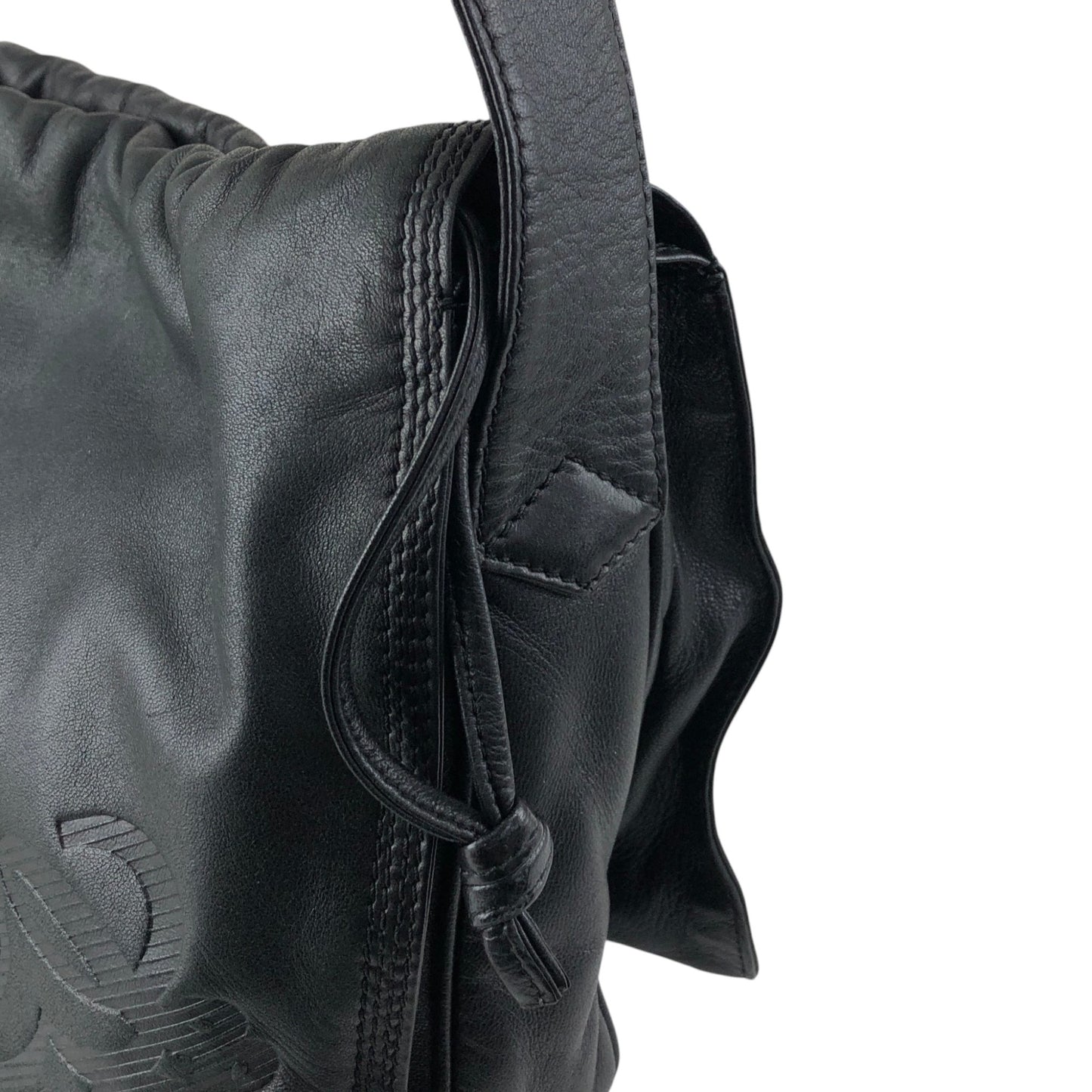 LOEWE Anagram Shoulder bag Black Vintage cdbjnf