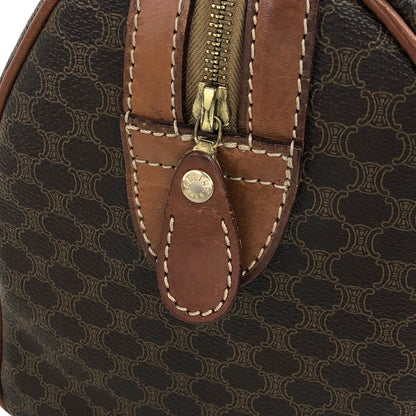 CELINE Macadam Blason Handbag Boston bag Brown Vintage w8k28k