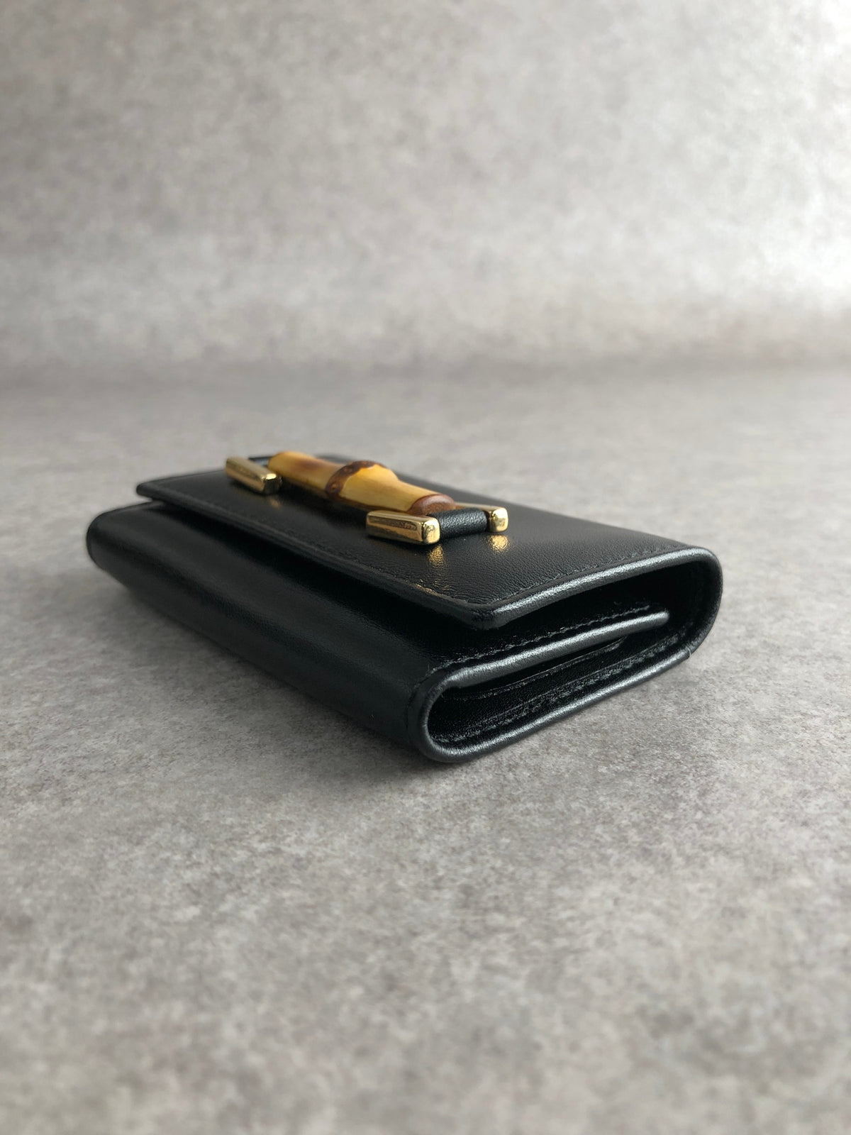 GUCCI Bamboo Key Case Black Vintage m4vr3k