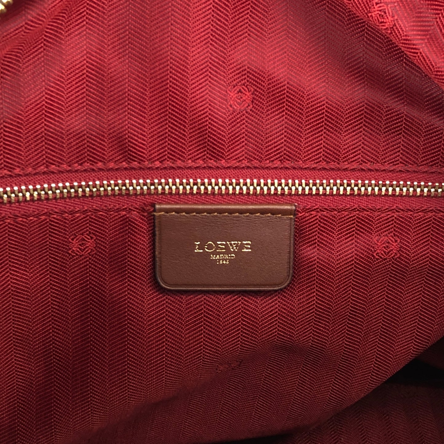 LOEWE Anagram Two-way Boston bag Shoulder bag Brown Vintage c288vn