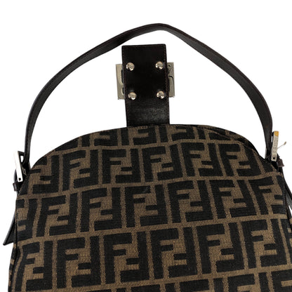 FENDI Zucca Handbag Brown Vintage 6wmhbk