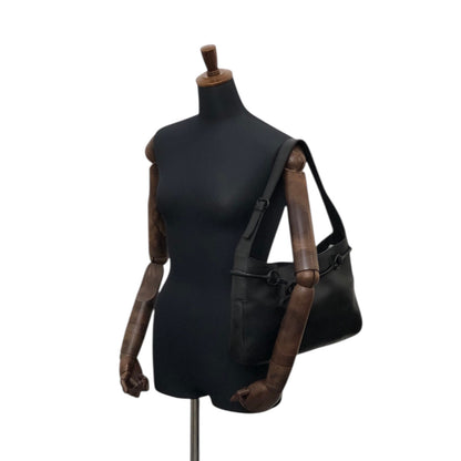 GUCCI Horse Bit Shoulder bag Hobobag Black Vintage s3x3cn