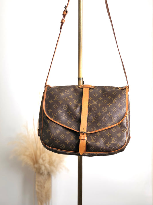 LOUIS VUITTON Monogram Shoulder bag Brown M42256 Vintage 38nfh4