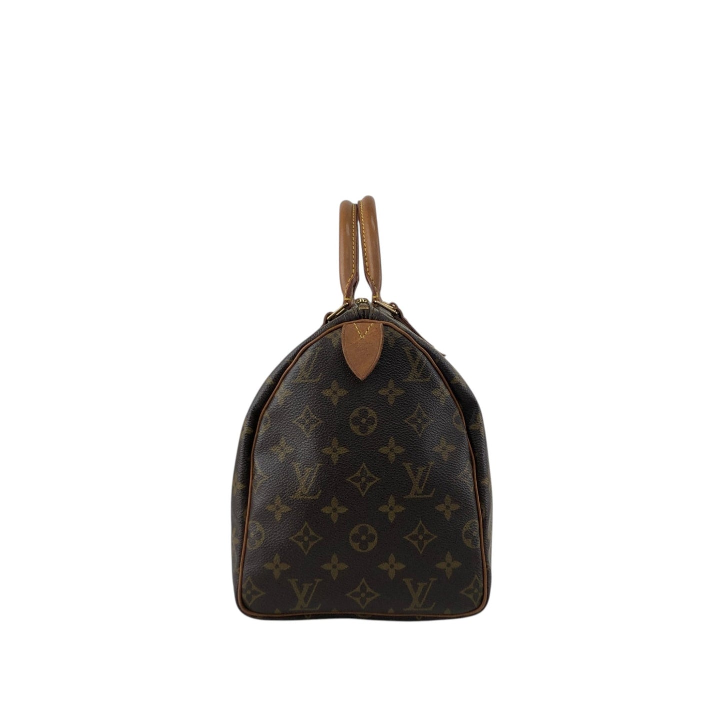 LOUIS VUITTON Monogram Boston bag Handbag Brown Vintage ancjxg