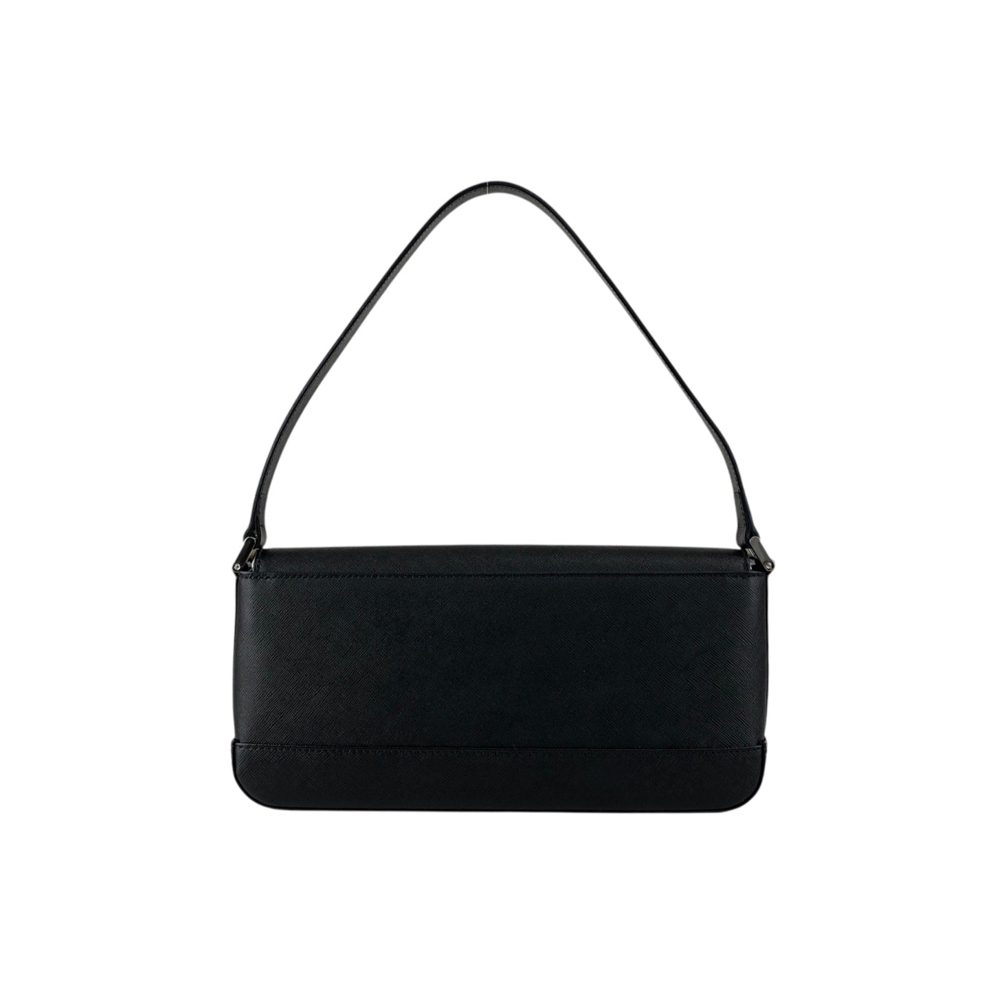 BURBERRY Logo Handbag Black Vintage gw5ren