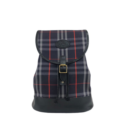 BURBERRY Logo Backpack Navy Vintage trbpyn