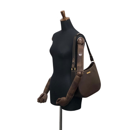 BURBERRY Logo Shoulder bag Brown Vintage 6skns5