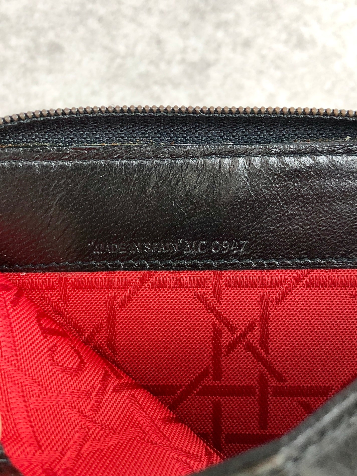 Christian Dior Cannage Folded Wallet Black Vintage ngbmez