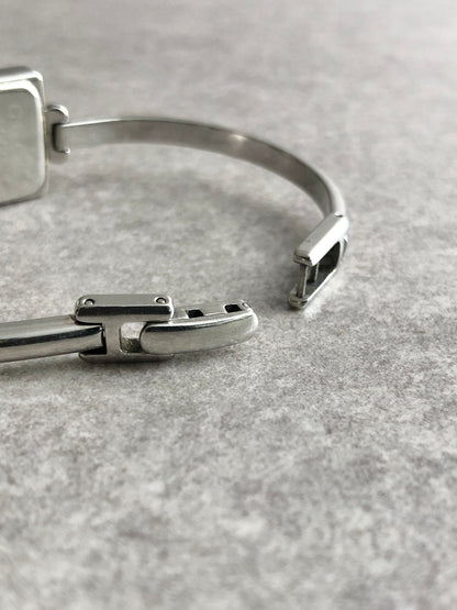 GUCCI Quartz Watch Silver Vintage1900L cpxu7b