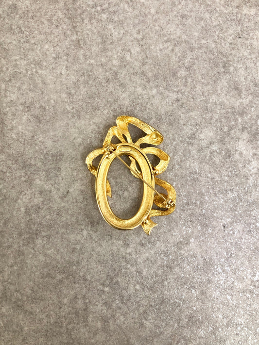 Christian Dior Brooch Gold Vintage 27kygr