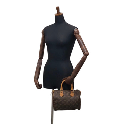 LOUIS VUITTON Monogram Small Boston bag Handbag Brown Vintage 765gwg