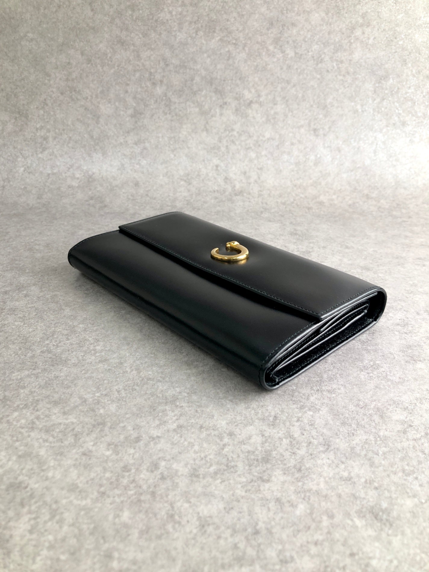 Cartier Trifold Wallet Black Vintage wfic4i