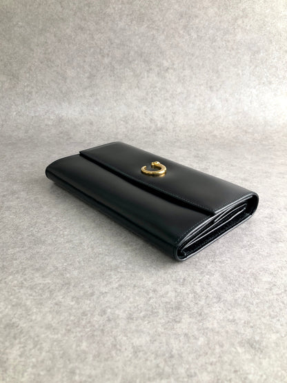 Cartier Trifold Wallet Black Vintage wfic4i