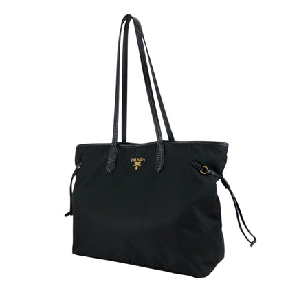 PRADA Logo Totebag Black Vintage 3h573h