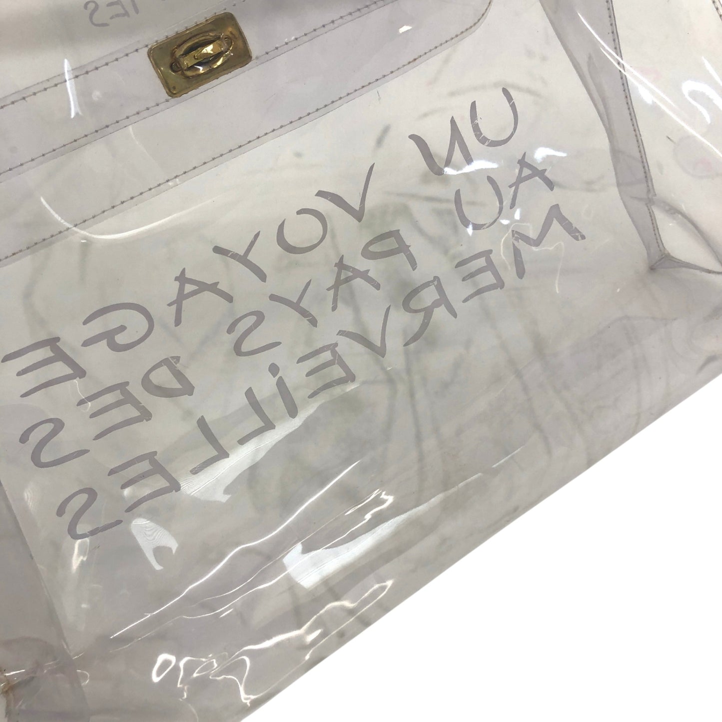 HERMES Handbag Clear Vintage 3a5dab