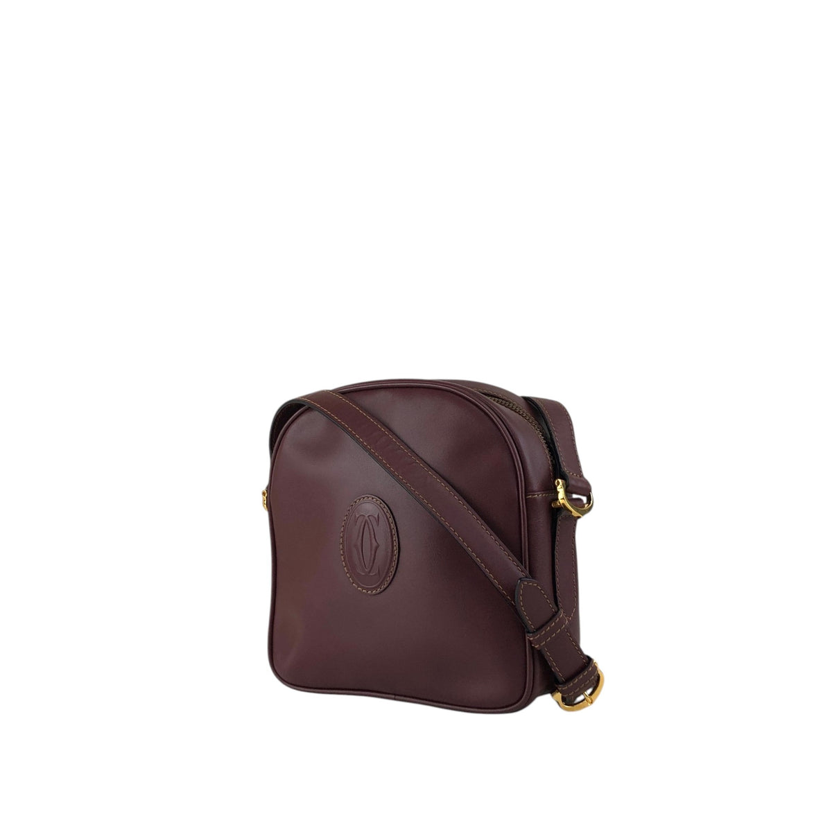 Cartier Logo Shoulder bag Bordeaux Vintage mvp2iy