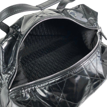 Christian Dior D Motif Small Boston bag Handbag Black Vintage pi6nvd