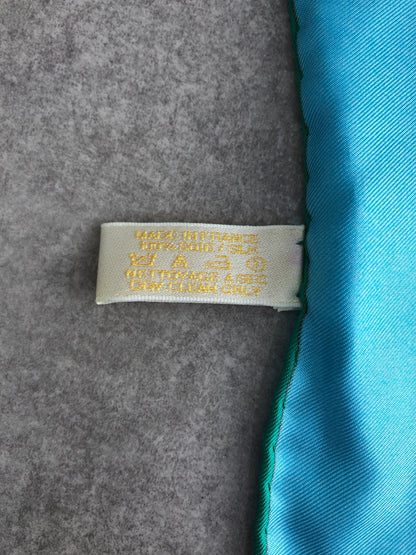 Cartier SILK Scarf Blue Vintage mpibp6