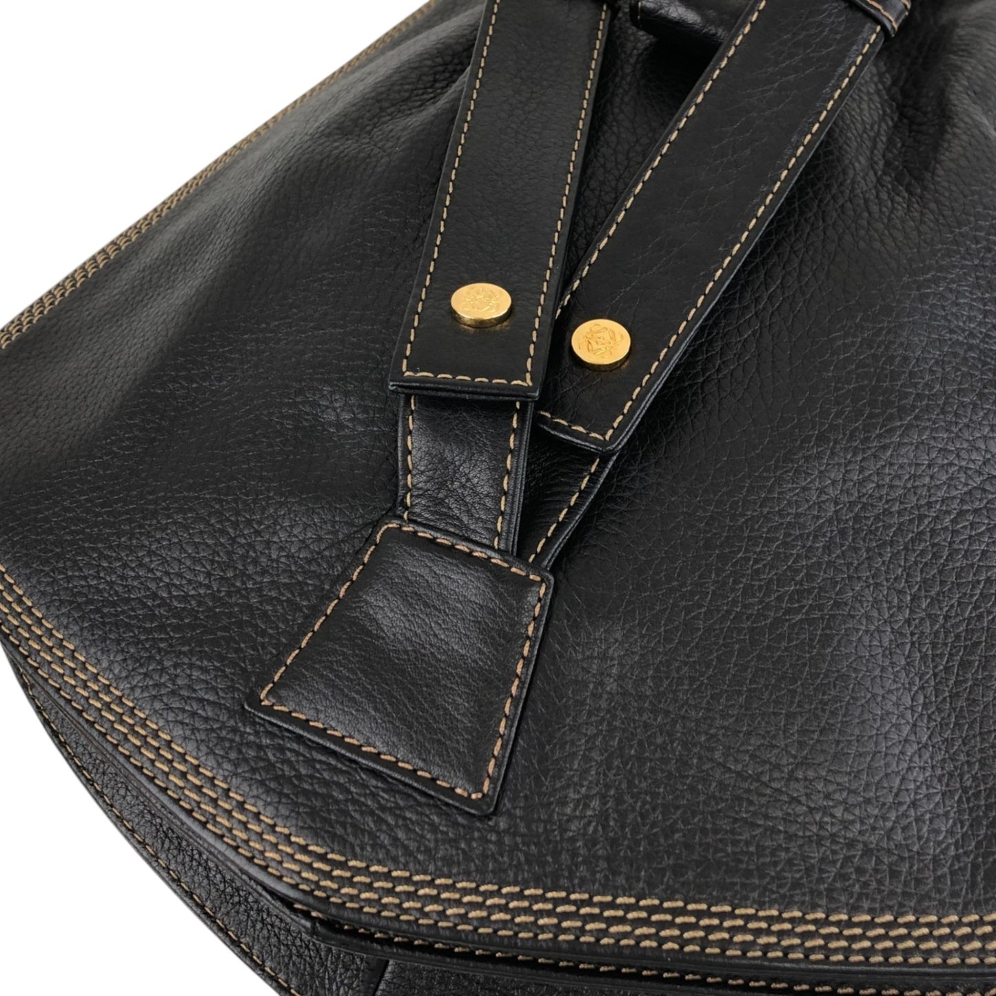 LOEWE Anagram Backpack Black Vintage 53w2pp