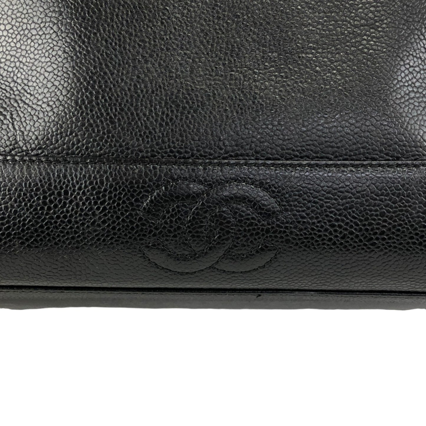CHANEL Coco Mark Chain Shoulder bag Black Vintage gph8sd