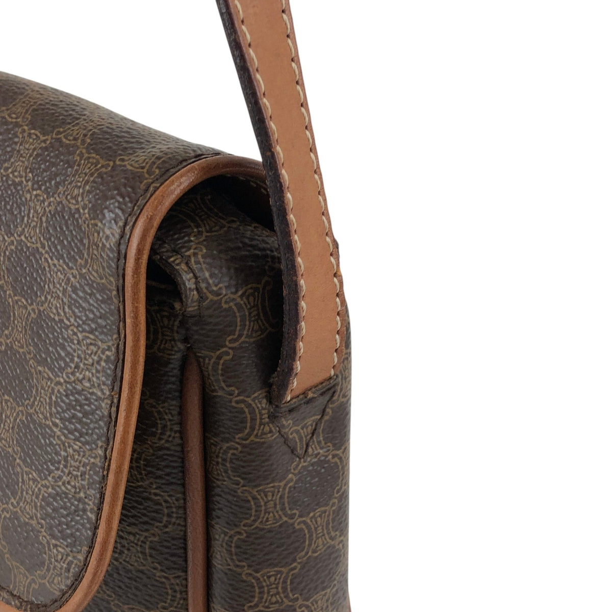 CELINE Macadam Blason  Shoulder bag Brown Vintage t38p84