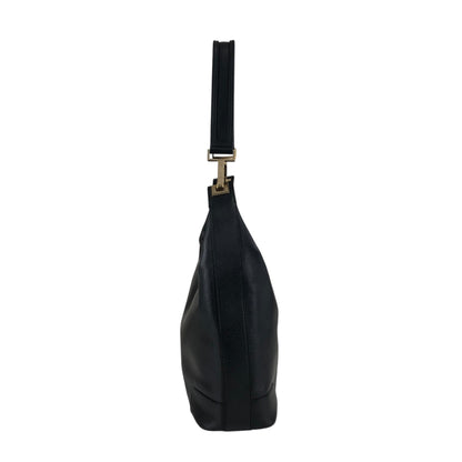 GUCCI Logo Shoulder bag Black Vintage mahiw3