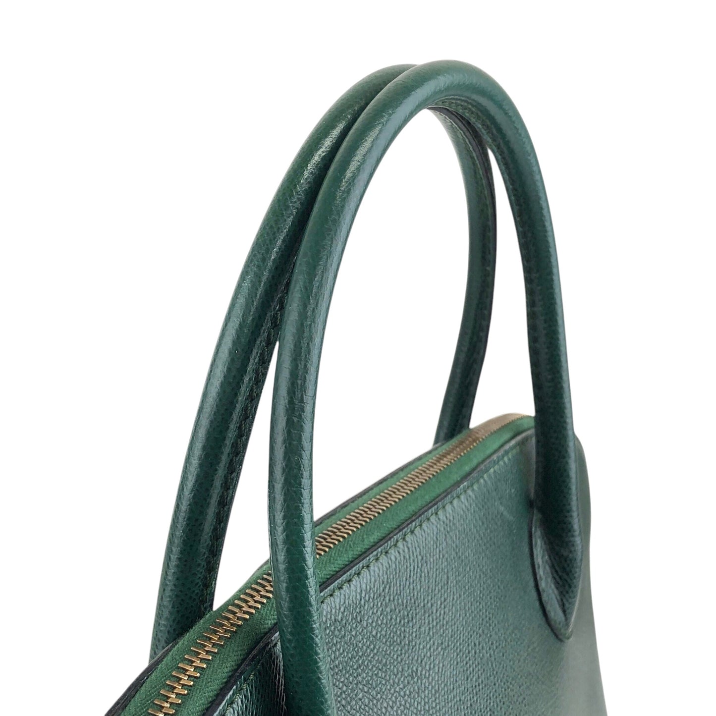 CELINE Two-way Handbag Shoulder bag Green Vintage pfdj32