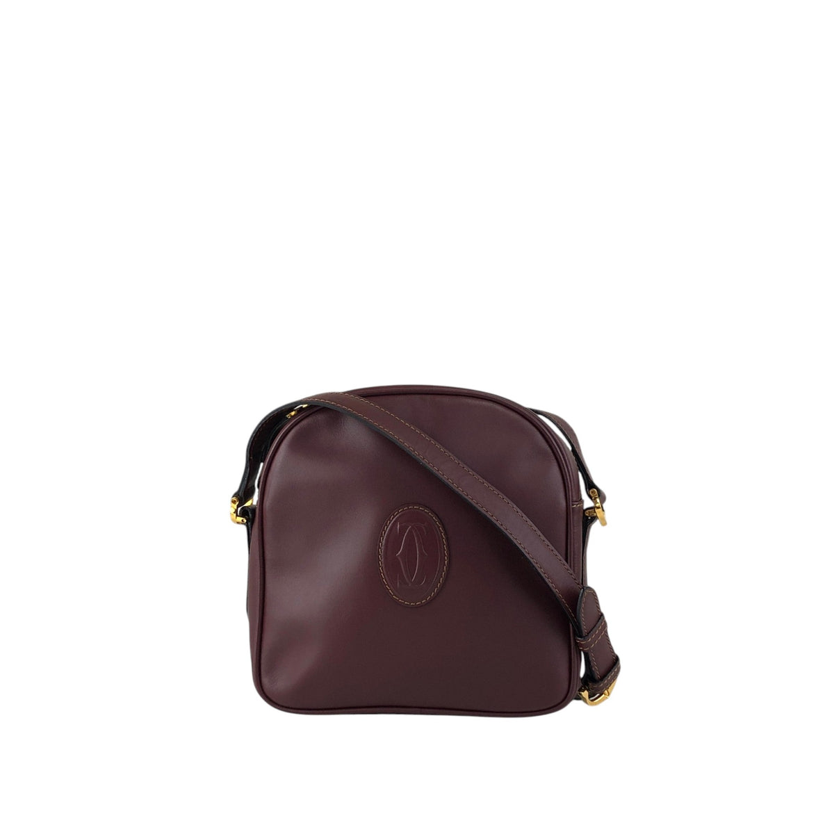Cartier Logo Shoulder bag Bordeaux Vintage mvp2iy