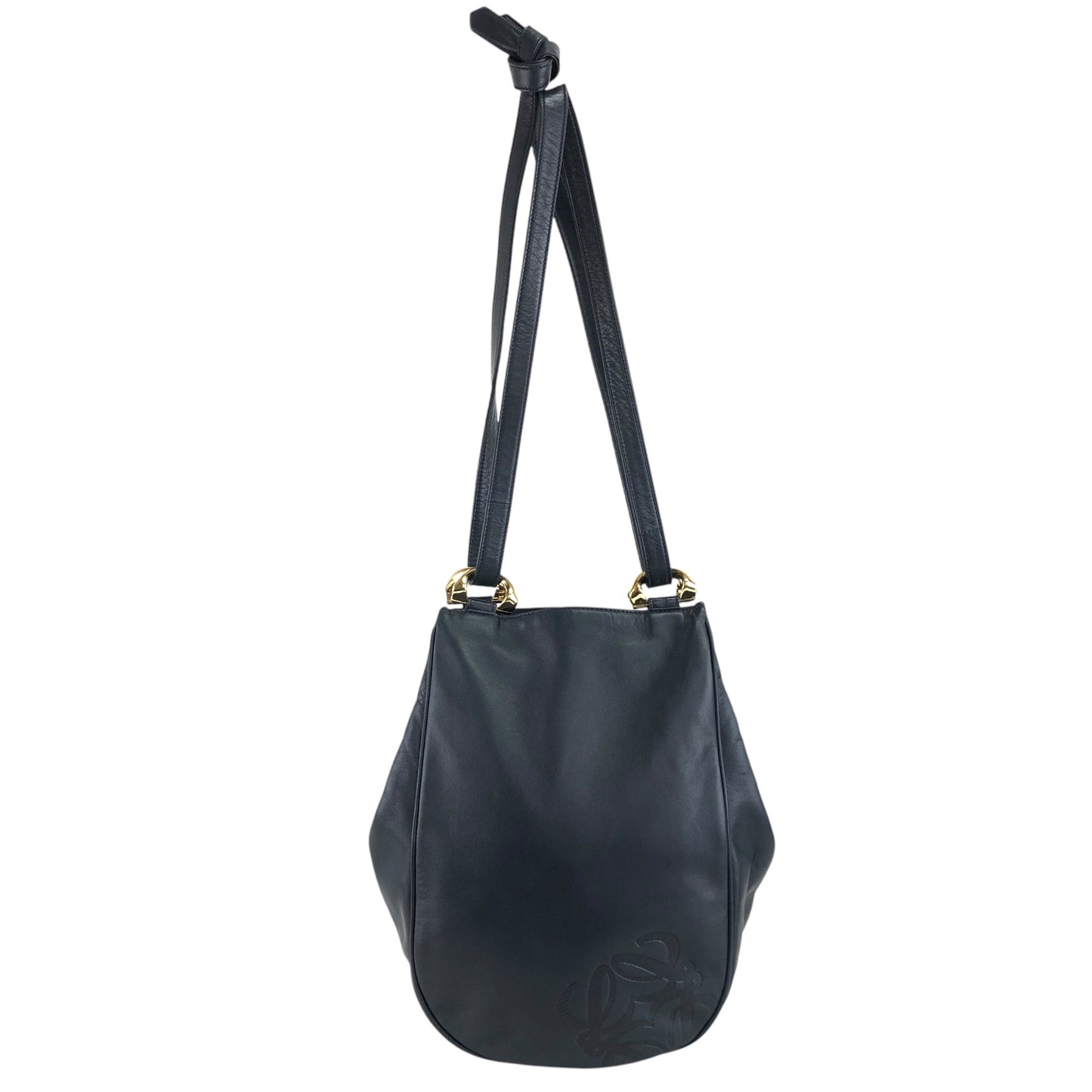 LOEWE Anagram Shoulder bag Navy Vintage ez7gu2