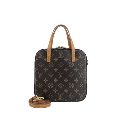 LOUIS VUITTON Monogram Two-way Handbag Shoulder bag Brown Vintage uvzzvg