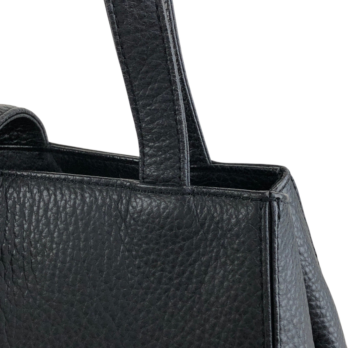 Yves Saint Laurent Logo Handbag Black Vintage zcepw5