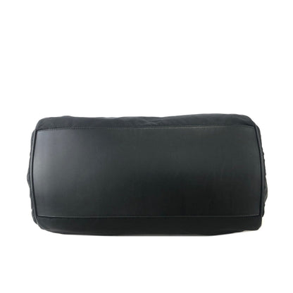 PRADA Triangle Logo Nylon Leather Boston bag Doctors bag Black Vintage cwki7t