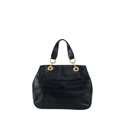 CELINE Two-way Handbag Shoulder bag Black Vintage uezhmr