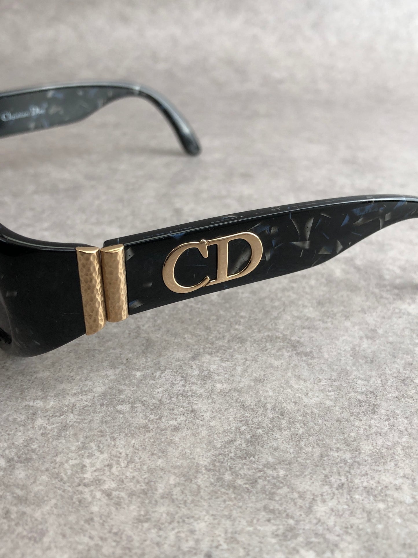 Christian Dior Logo Sunglasses Black Vintage 8p6jj3