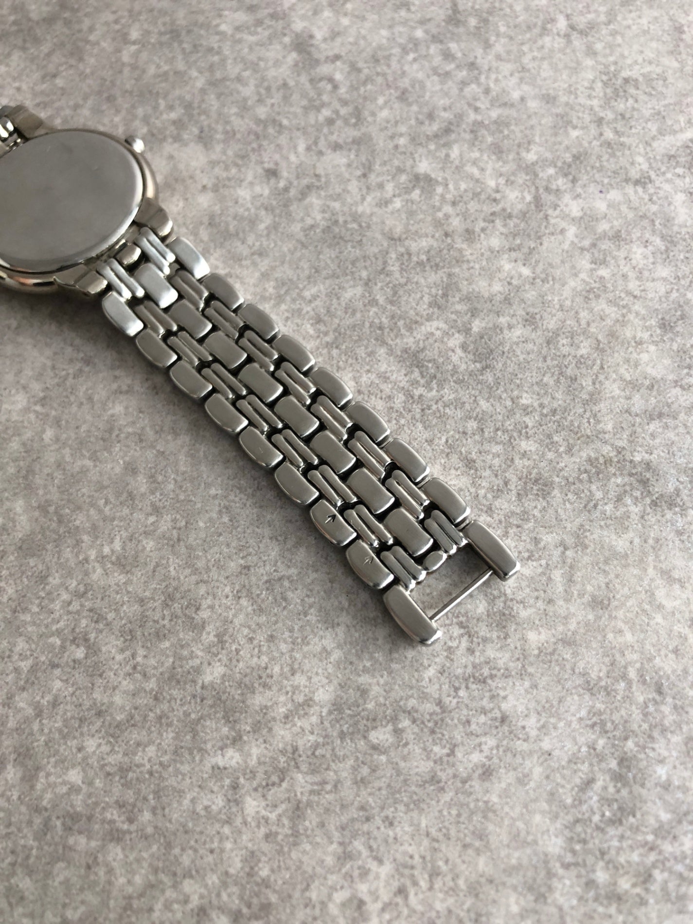 Yves Saint Laurent YSL Logo Watch Silver 6031-G11866 Vintage 6wv8w4