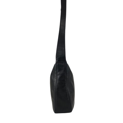 CELINE Circle Logo Shoulder bag Black Vintage mkxe53