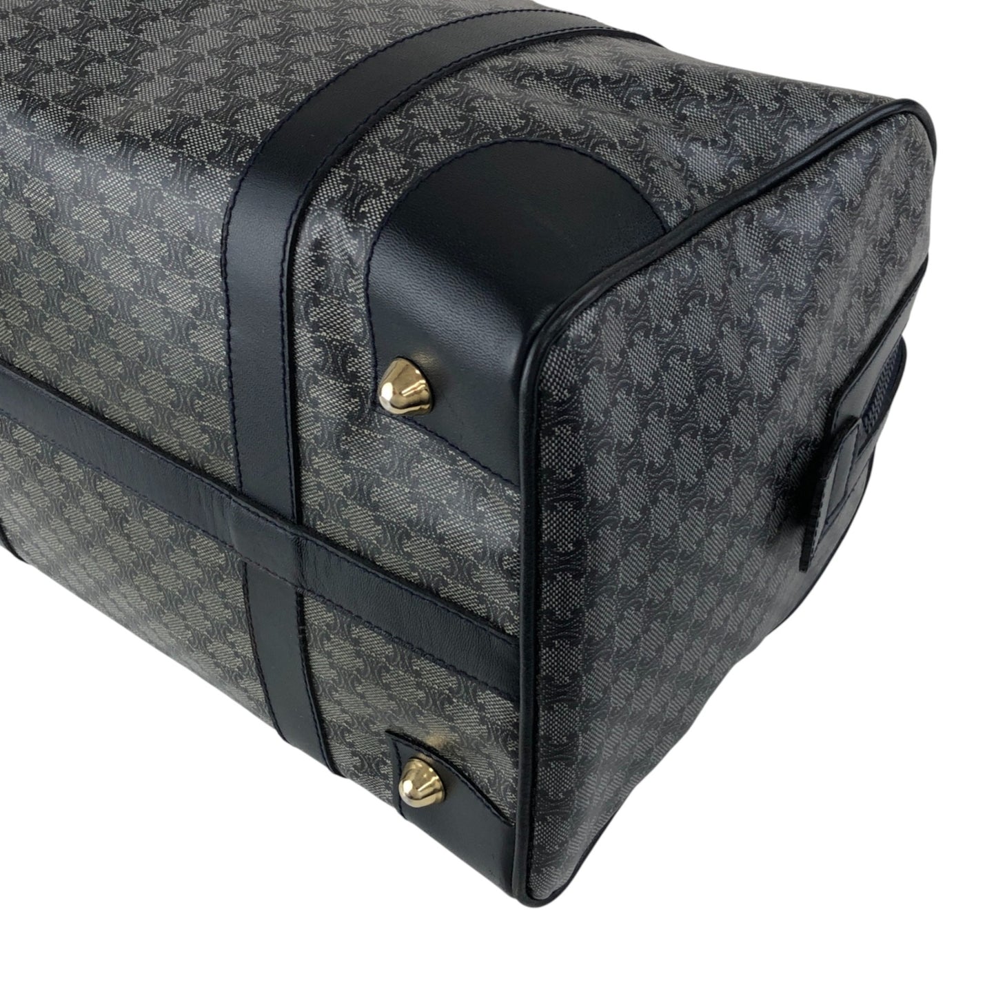 CELINE Macadam Blason Boston bag Navy Vintage scyzx6