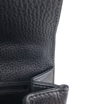 CELINE Gancini Handbag Black Vintage b8e6px