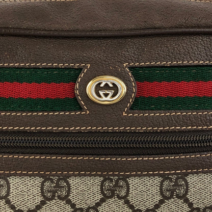 GUCCI GG Pattern Sherry Line Shoulder bag Brown Vintage ggwuxk