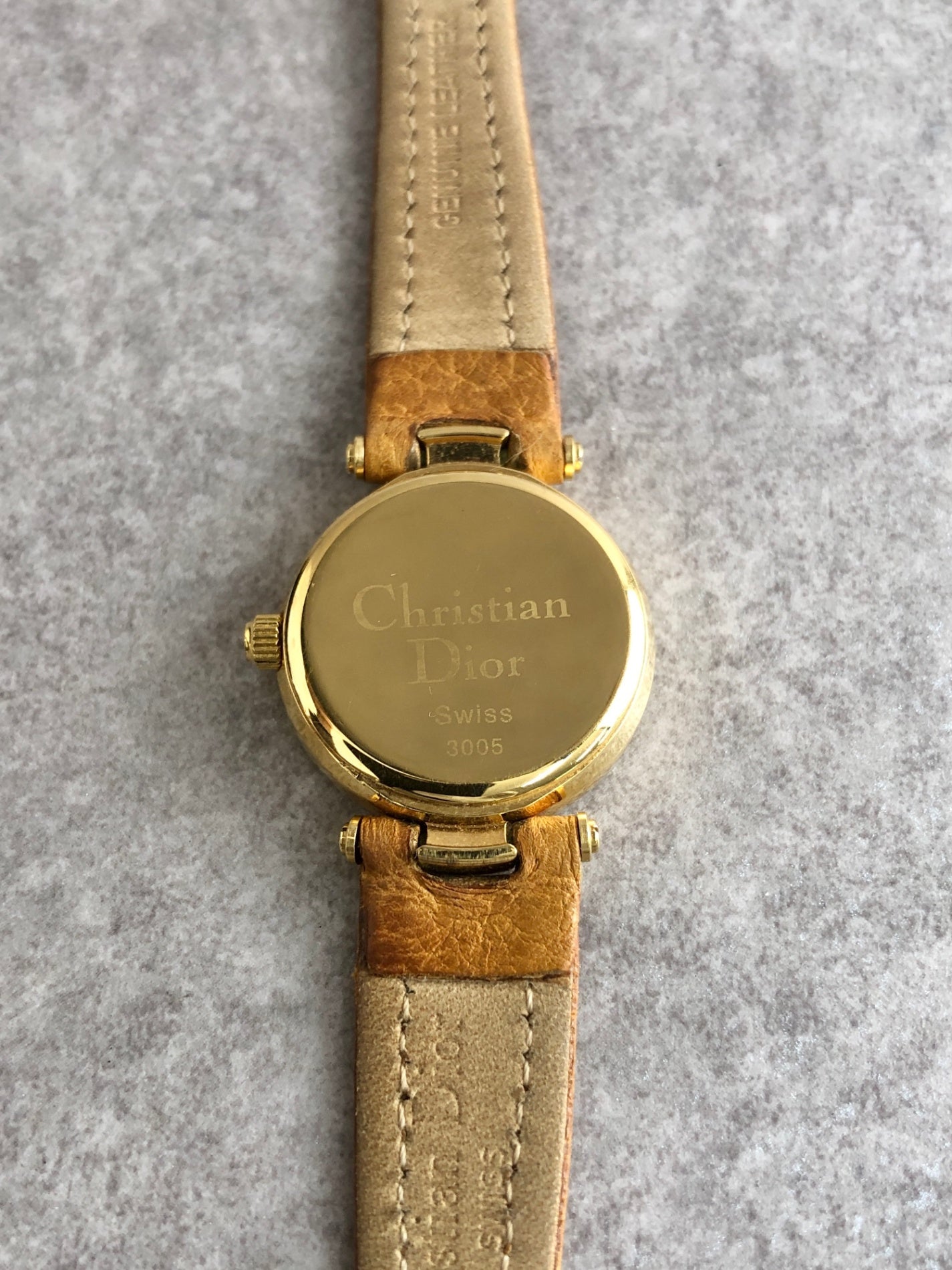 Christian Dior Quartz Watch Brown 3005 Vintage j3tikl