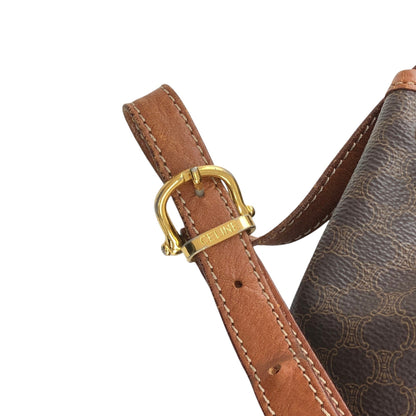 CELINE Macadam Triomphe Backpack Brown Vintage sd2tgi