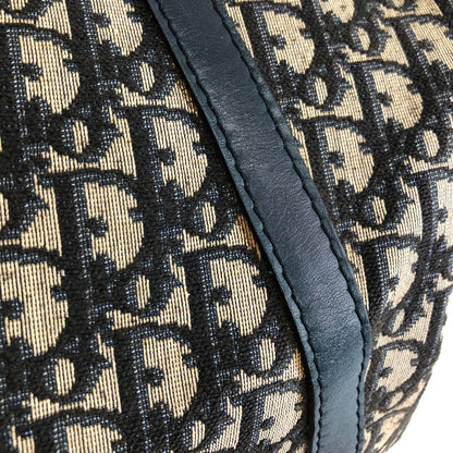 Christian Dior Trotter Handbag Boston bag Navy Vintage fw6xn6